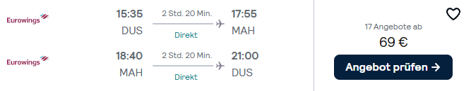 Spanien Flug Angebot