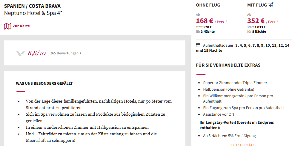 Spanien Angebot
