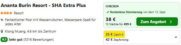 Thailand Hotel Angebot