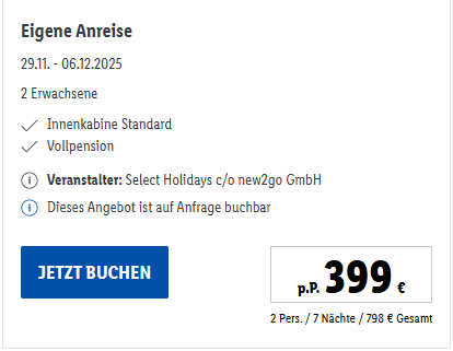 kreuzfahrt angebot
