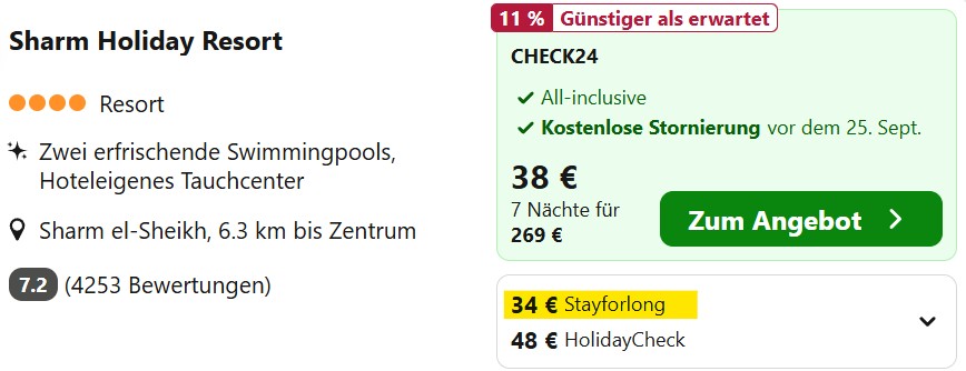 Ägypten Hotelangebot
