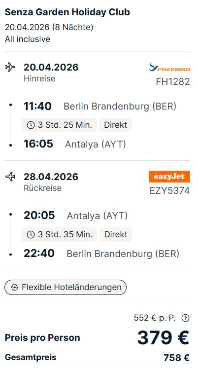 Antalya Pauschalangebot