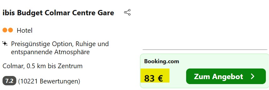 Colmar Hotelangebot