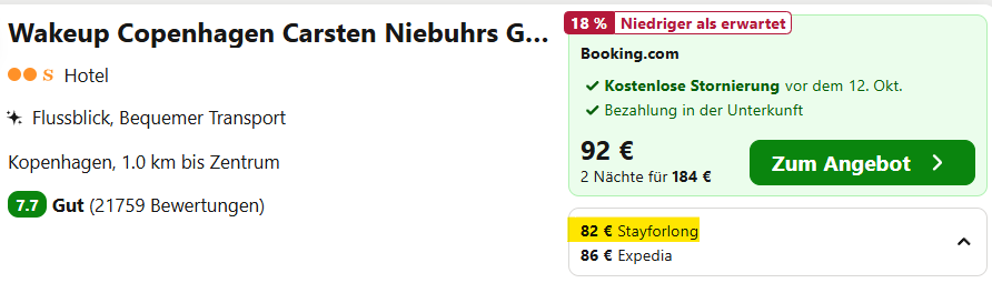 Dänemark Hotel Angebot