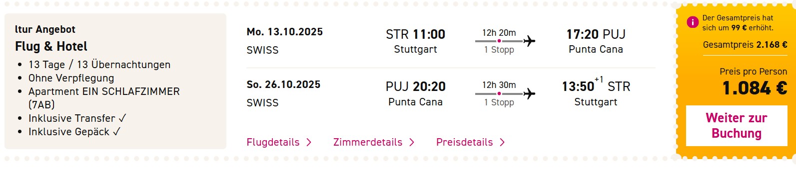 Dom Rep Pauschalangebot