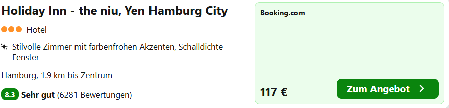 Hamburg Hotel Angebot