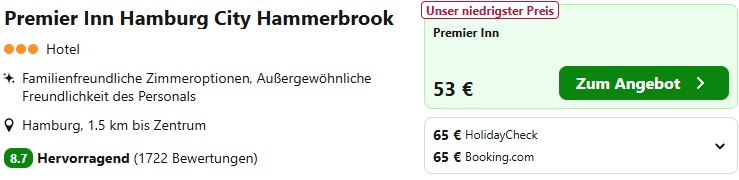 Hamburg Hotelangebot