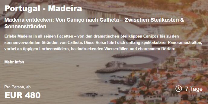 Madeira Angebot