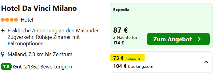 Mailand Hotel Angebot