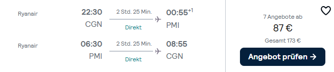 Mallorca Flug Angebot