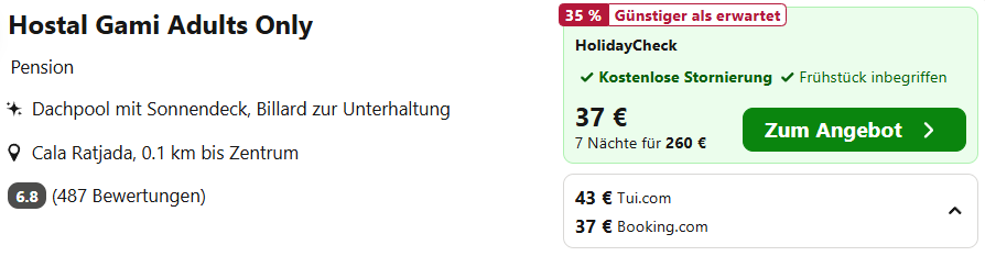 Mallorca Hotel Angebot
