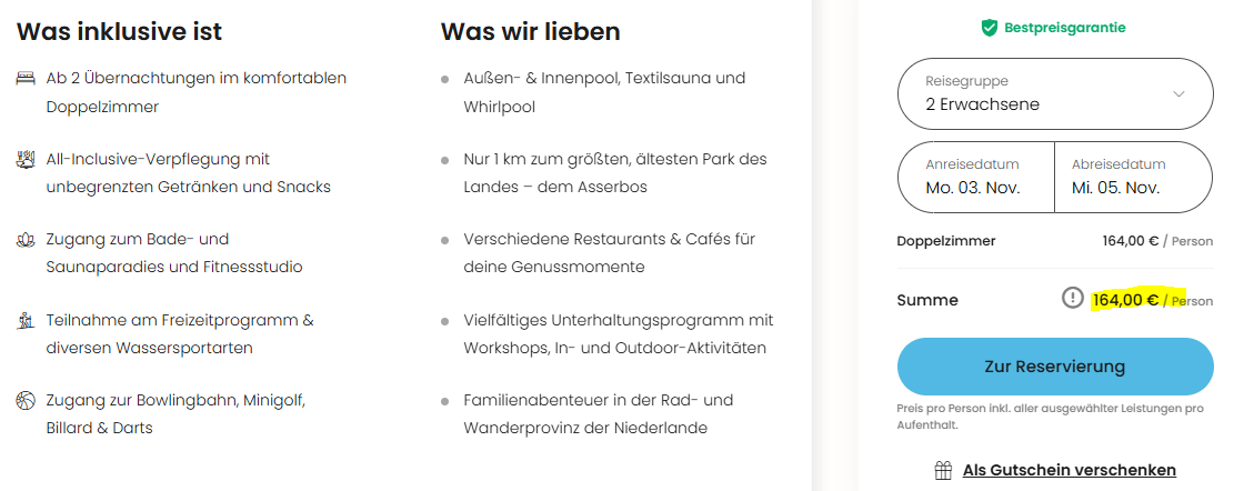 Niederlande Hotelangebot