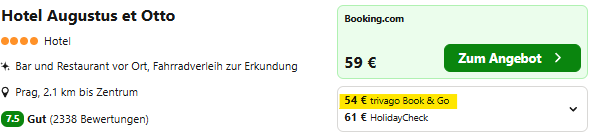 Prag Hotel Angebot