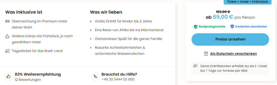 Angebot fürs Rasti-Land