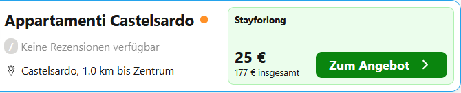 Sardinien Hotel Angebot