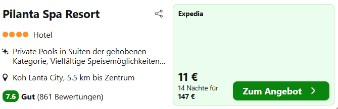 Thailand Hotel Angebot