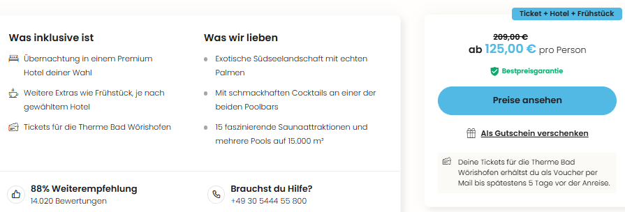 Therme Wörishofen Angebot
