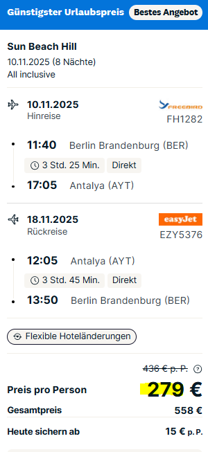 Türkei Pauschalangebot