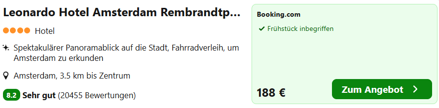 Amsterdam Hotel Angebot