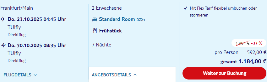 Andalusien Angebot
