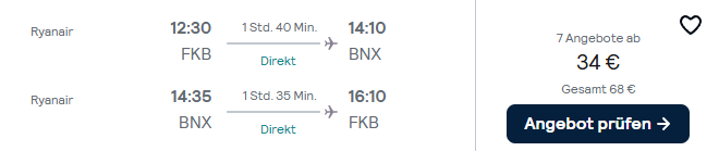 Bosnien Flug Angebot