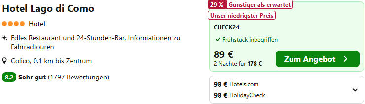 Comer See Angebot