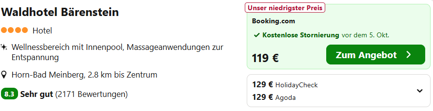 Deutschland Hotel Angebot