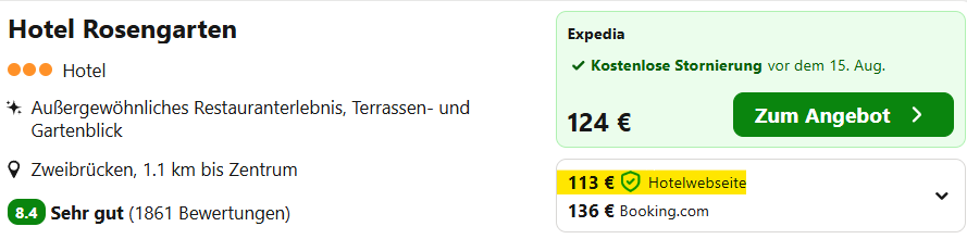 Deutschland Hotel Angebot