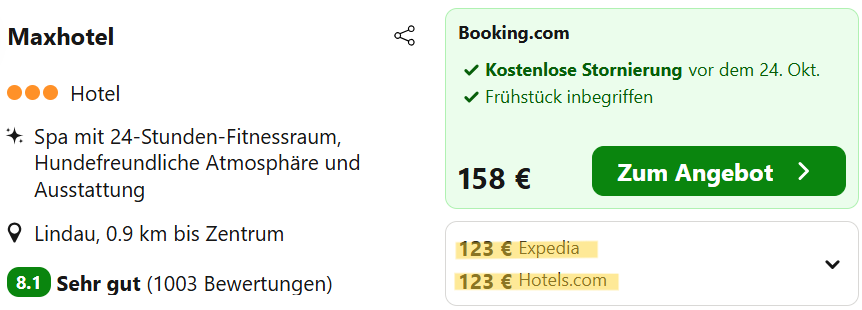 Deutschland-Hotel-Schnäppchen