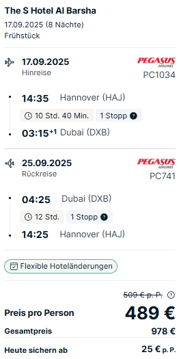 Dubai Reise Angebot