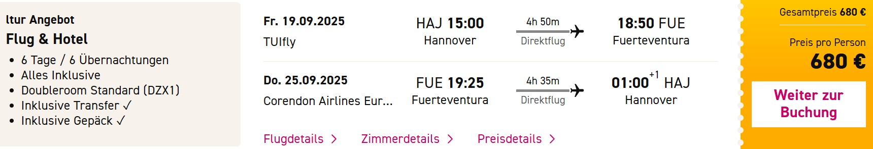 Fuerteventura Pauschalangebot
