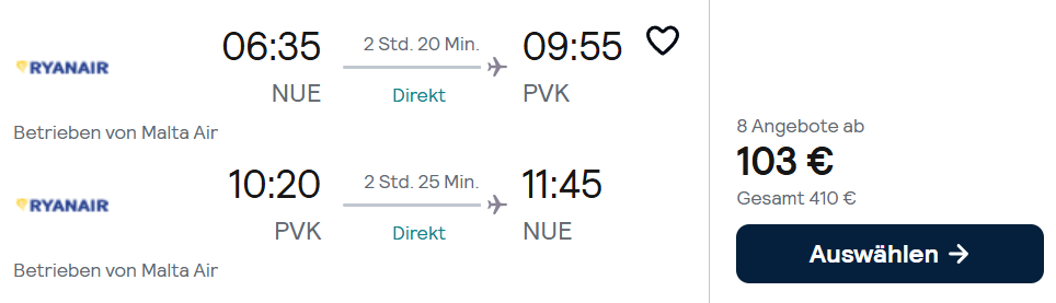 Griechenland Flug
