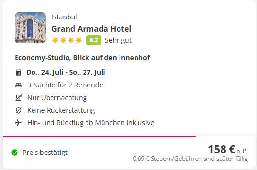 4 Tage Istanbul Angebot