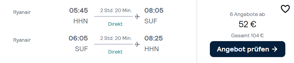 Italien Flug Angebot