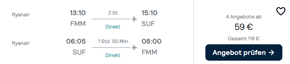 Italien Flug Angebot