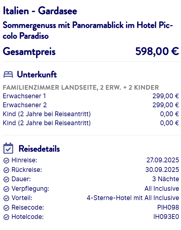 Italien Familienurlaub