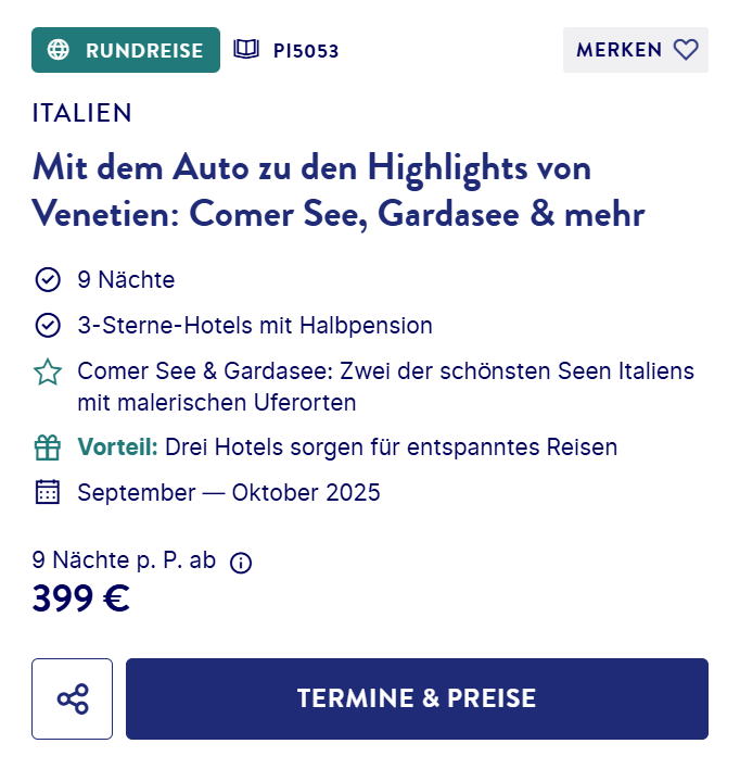 Italien Rundreise Angebot
