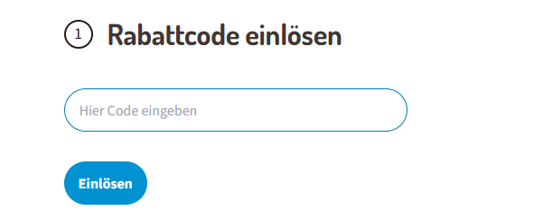 Gutscheinfeld zur Einlösung eines Gutscheincodes während der Buchung bei ITS.
