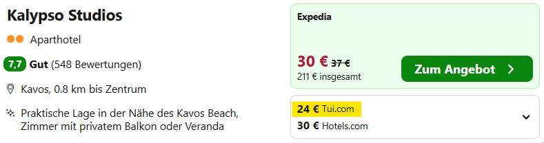 Korfu Hotel Angebot