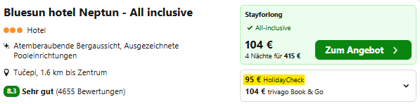Kroatien Hotel Angebot