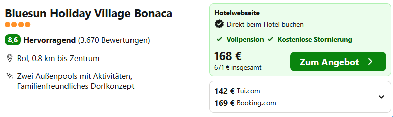 Kroatien Hotel Angebot