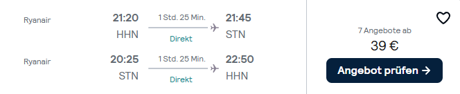London Flug Angebot
