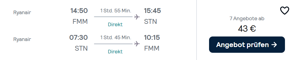 London Flug Angebot