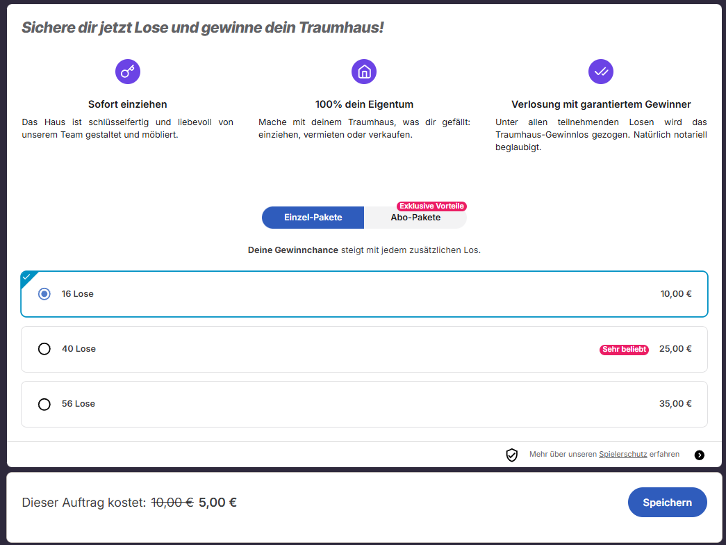 Traumhausverlosung