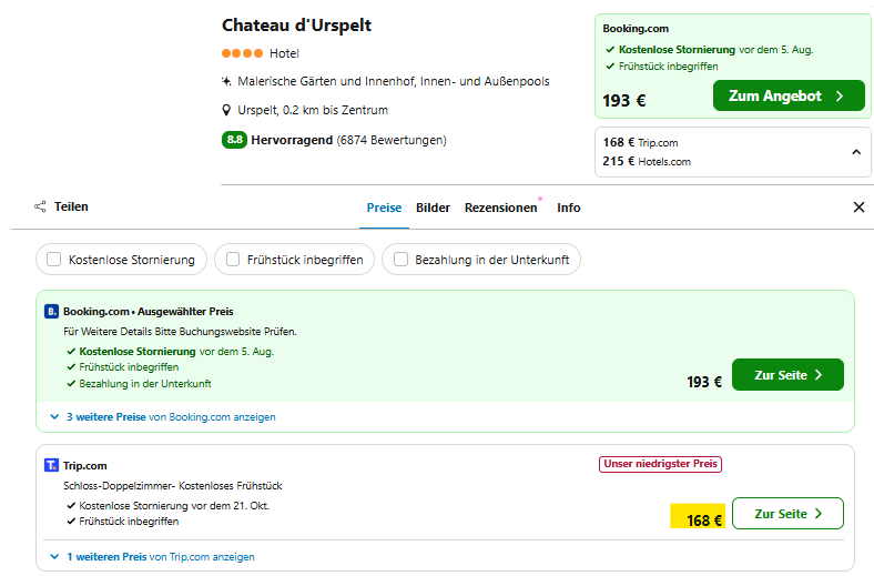 Luxemburg Hotel Angebot