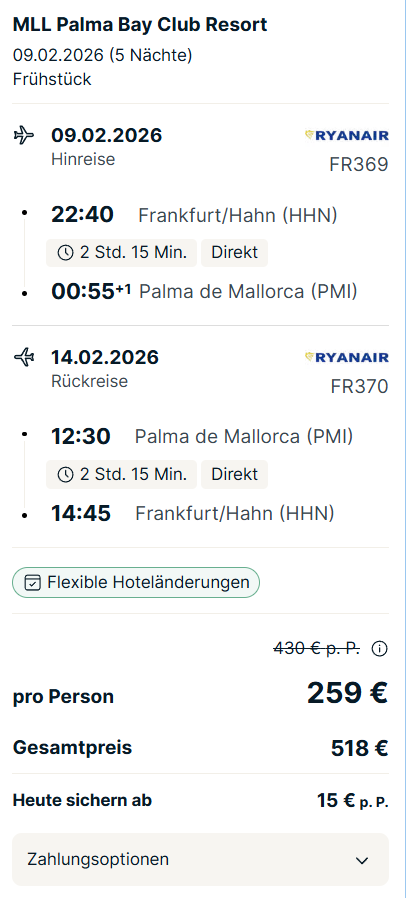 Mallorca Reise Angebot