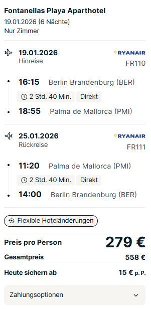 Mallorca Reise Angebot