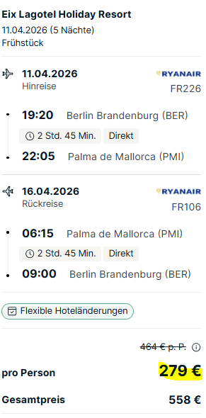 Mallorca Pauschalangebot