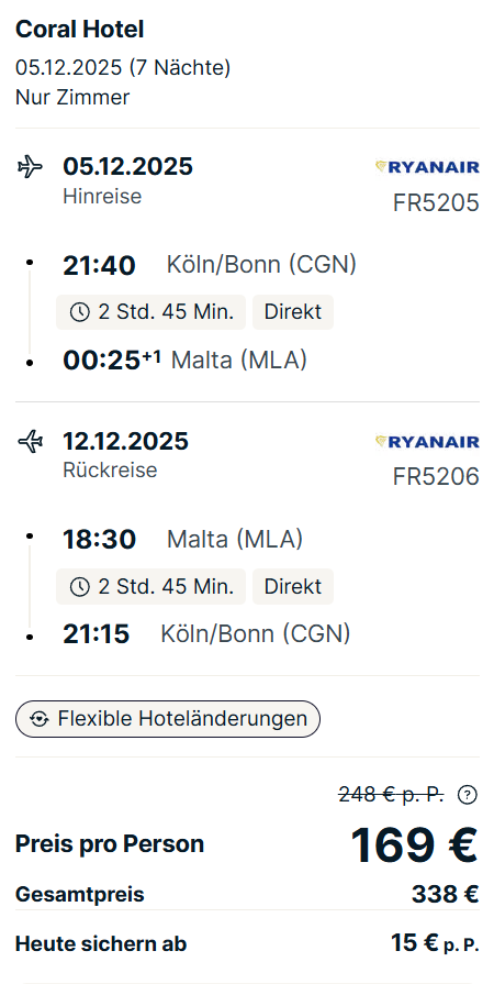 Malta Reise Angebot