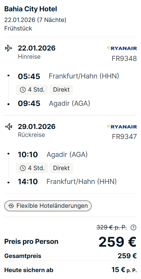 Marokko Reise Angebot
